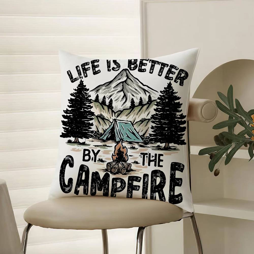 Fashionable Style Handsome Trendy Brands Pillow Case Comfort Sofa Bed Silky Elegant Invisible Zipper Decorative Cushion Cover