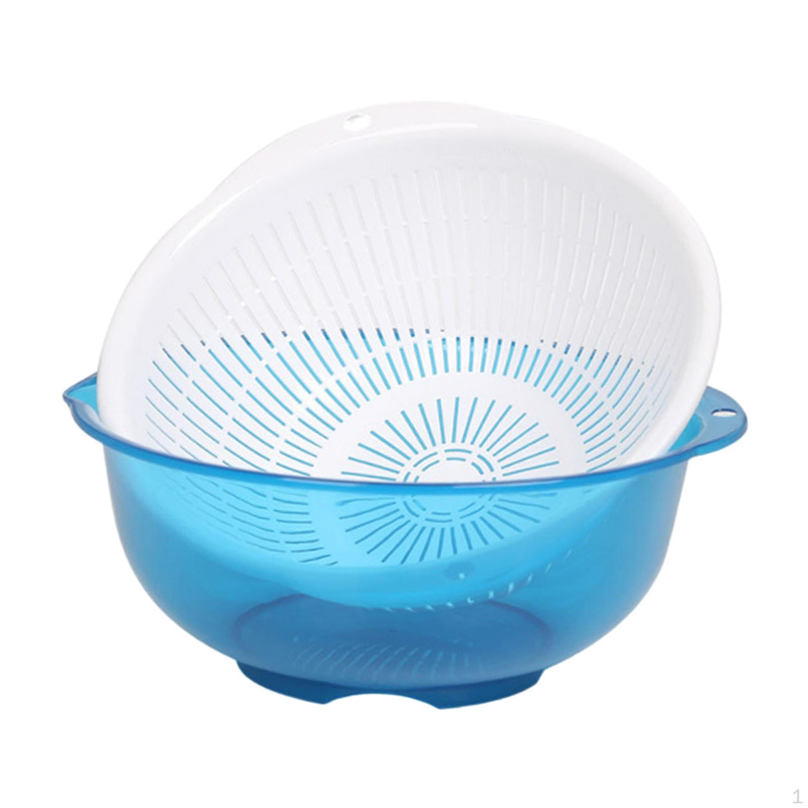 Double Layer Drain Basket, Fruit Vegetable Washing Kitchen Gadget, Multifunction