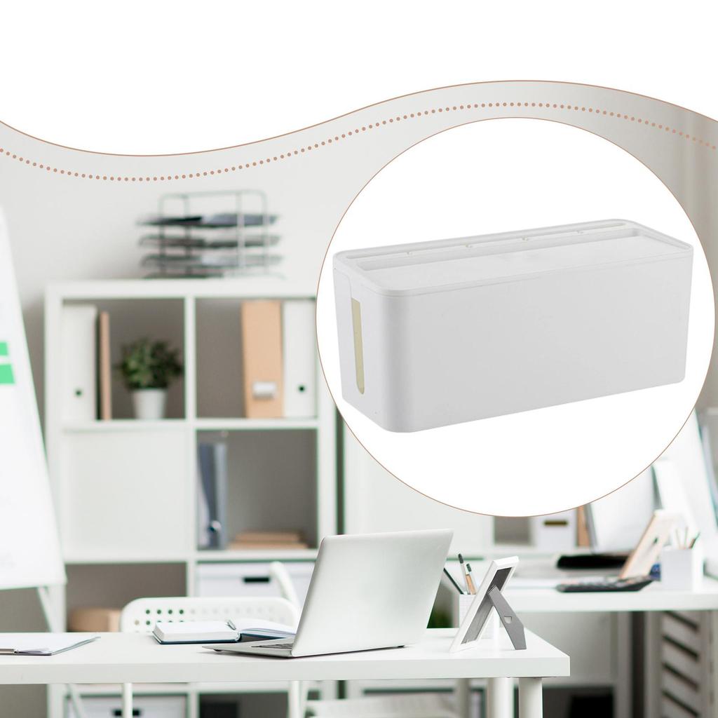 Cable Management Box Practical Modern Portable Home Decor Cord Cover Box for Wire Management Living Room TV Desktop Messy Cables