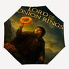 1pc onion rings lord of the rings Automatic Folding Umbrella - Compact 8-Rib Design, Durable Plastic & Iron1296L