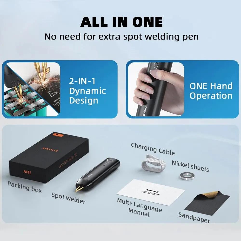 

Портативный аккумуляторный сварочный аппарат с 11 скоростями, регулируемый точечный сварочный аппарат, ручной мини-аппарат для точечной сварки аккумуляторов 18650, сварка никелевых листов