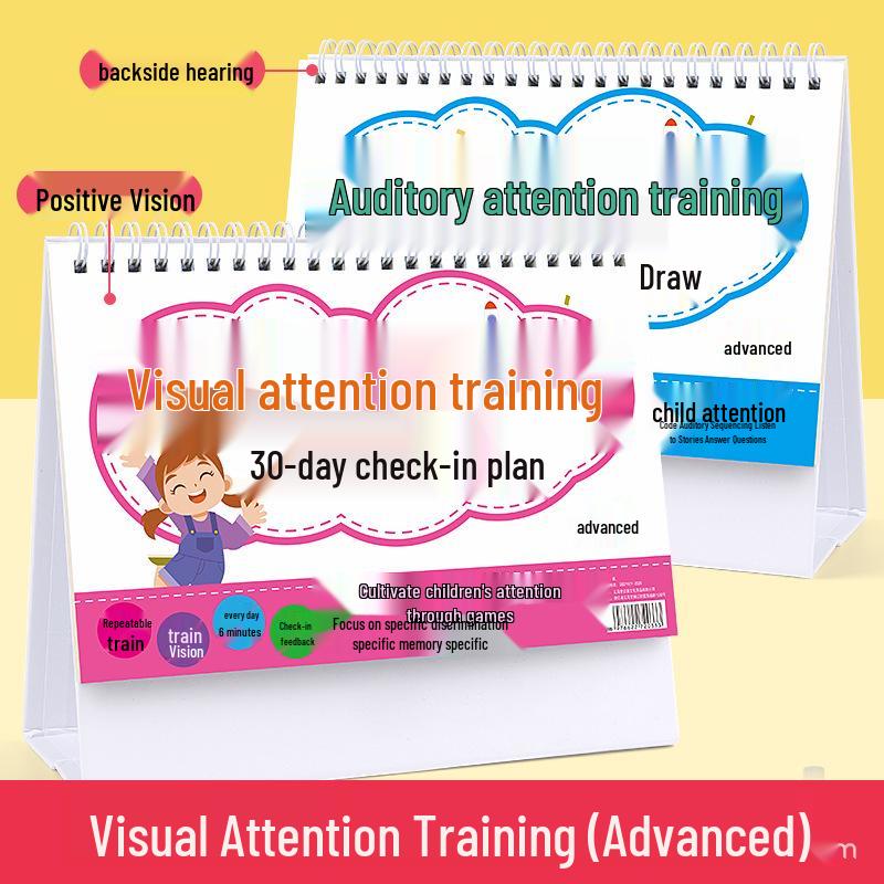 Attention and Memory Training Cards: Visual & Auditory Exercises for Kids