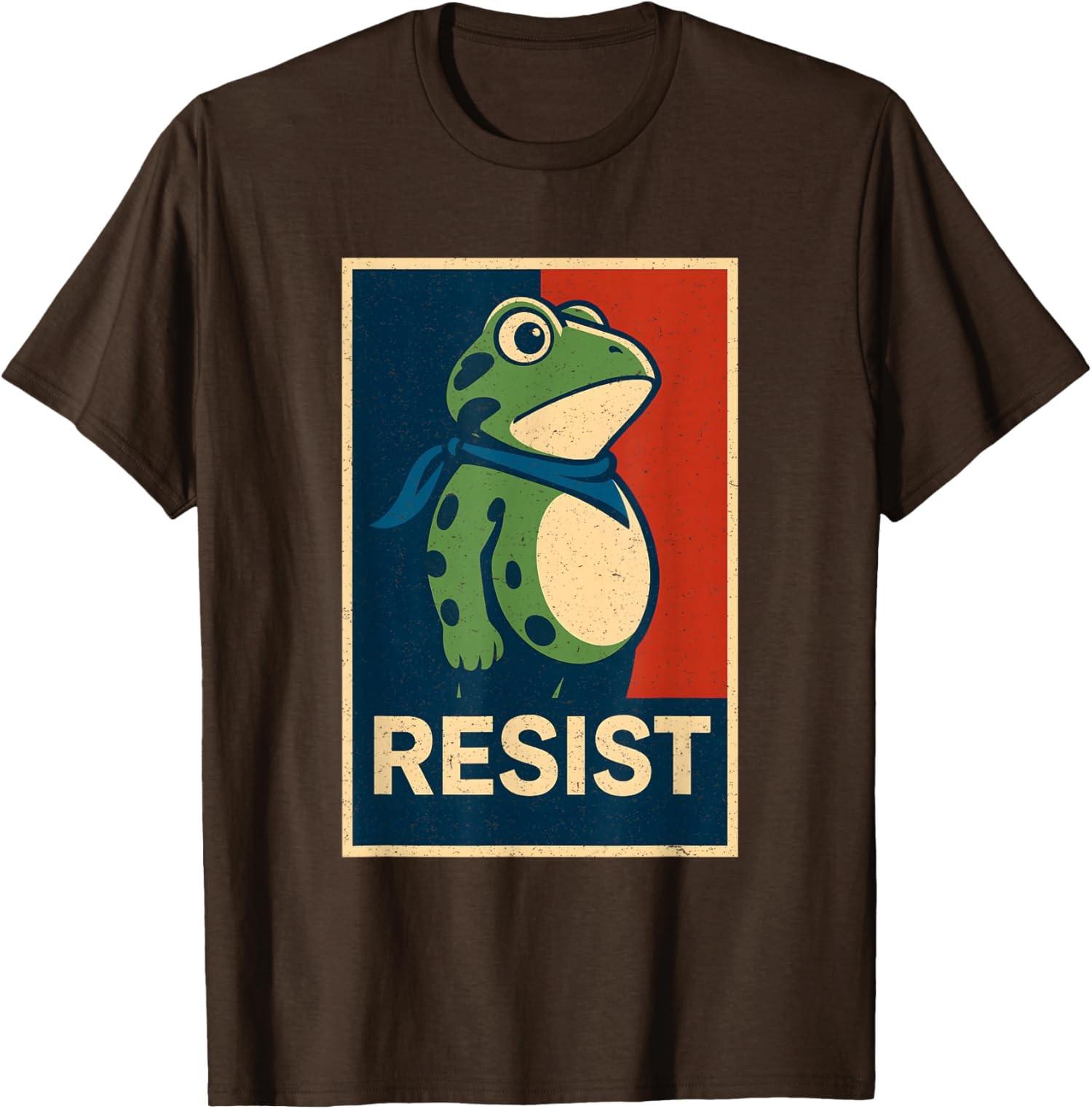 Portland Frog Protest Design Portland Frog Protest T-shirt unisexe S разноцветный