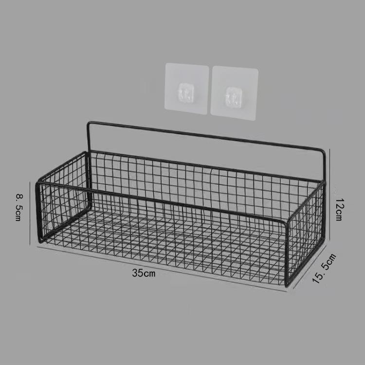 No-Drill Wall-Mounted Bathroom & Kitchen Storage Rack