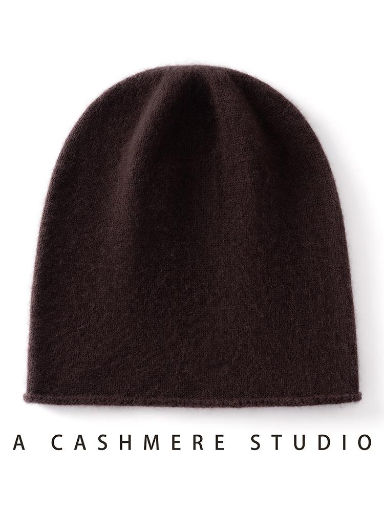 % Cappelli in Cashmere Intrecciato a Coste Caldo Senza Cuciture Linea Singola da Uomo e Donna