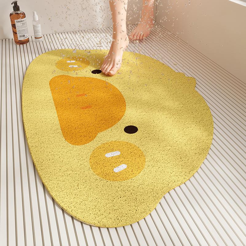 Silk Circle Bathroom Non-Slip Mat, Shower Room, Bathroom Floor Mat, Hollow Drain Drainage Mat, Children'S Bath Anti-Drop Foot Mat