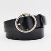 Oval Women's Belt Pu Japanese Buckle Personalized Korean Style Jeans Belt