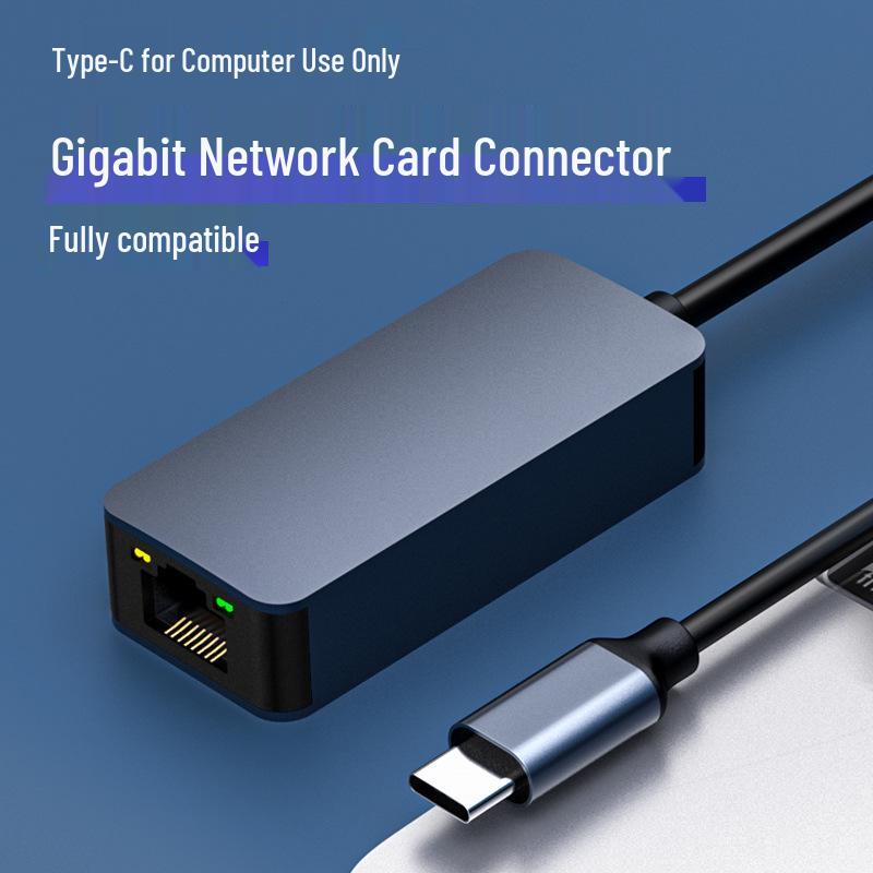 2.5G USB-C Network Card, 3.1 to 2.5G Ethernet Adapter, 2500M High-Speed Data Transmission.
