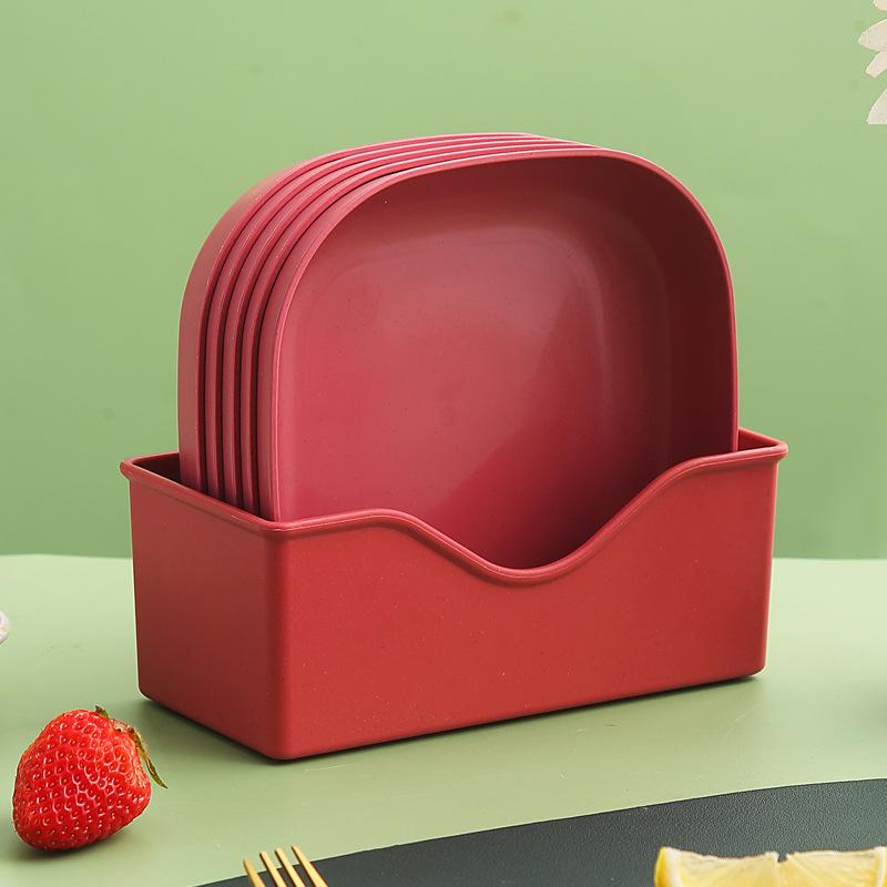 Japanese-Style Creative Plastic Bone Dish with Base