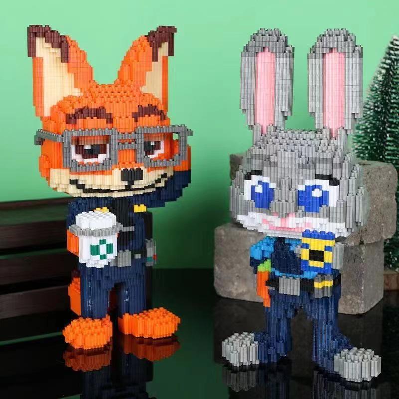 

Fox & Rabbit High-Difficulty Particle Building Blocks - Adult Educational Puzzle Toy