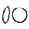 VNOX Basic Stainless Steel Hoop Earrings for Women Man Round Circle Loop Earring Aretes 25mm/20mm/11mm Unisex Ear Jewelry