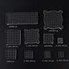 10x Acrylic Stamp Blocks Accessories DIY Craft Assorted Sizes Decorative Ergonomic Gifts Sturdy