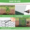 Garden Plant Protector Net Free-Cut Metal Plant Protector Wire Roll with Ground Stakes and Ties To Protect Plants from Animals