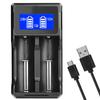 Intelligent LCD Charger Double Slots Charging Solution for 26650 25500 22650 22650 18650 18490 17670 16340 Batteries