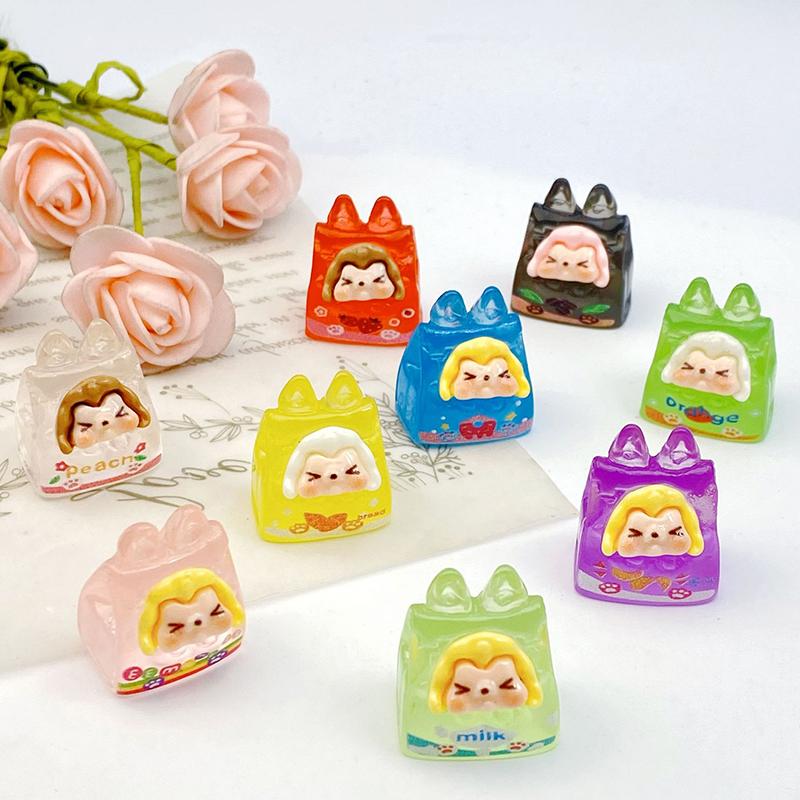 

Colorful Bubble Night Light Snack Bag Made Of Kiki Resin Landscape Accessories Outdoor Diy Fairy Garden Statue Decoration