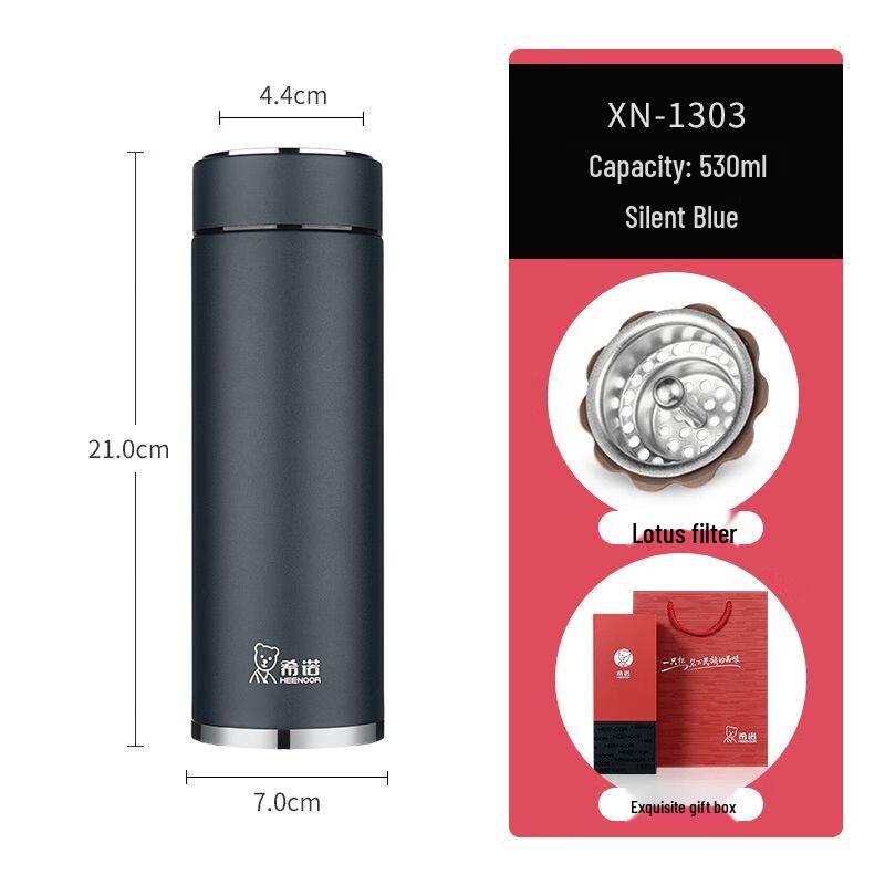 Xinuo Double-Layer Glass Tea Bottle with Infuser