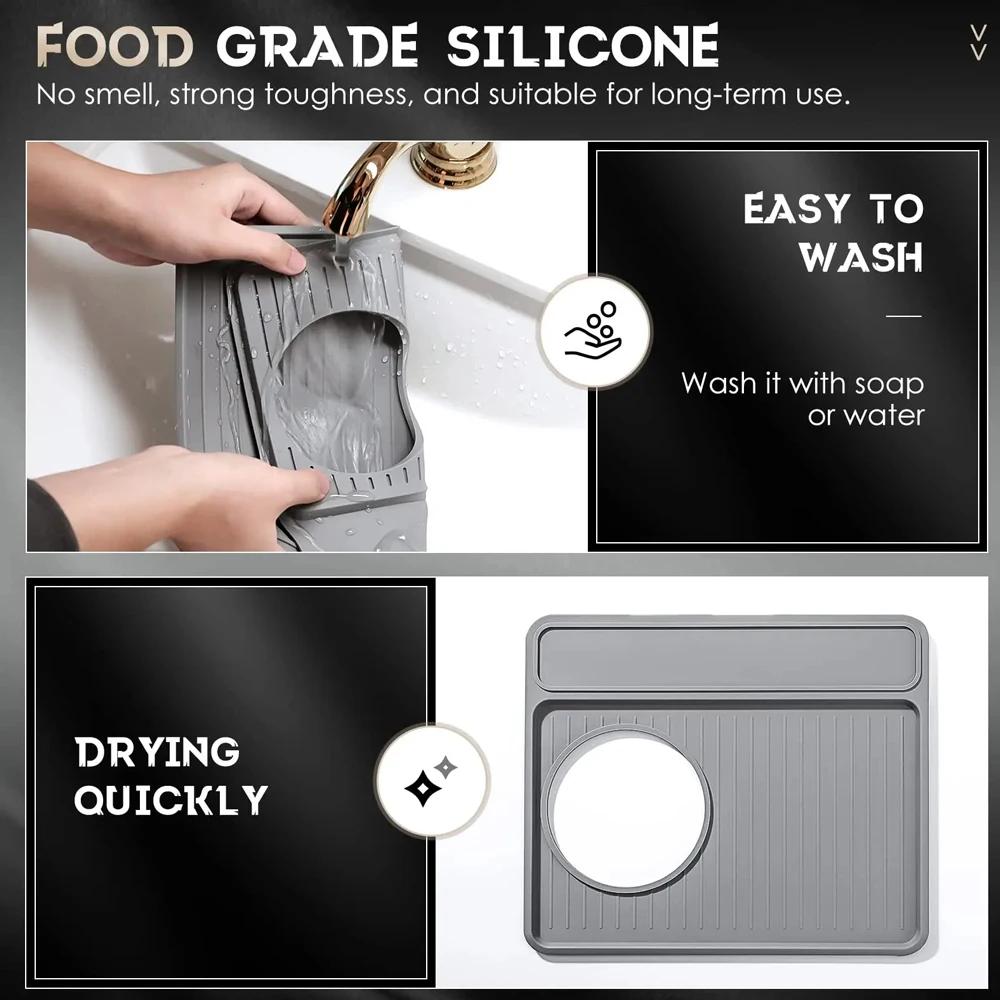 Silicone Coffee Mat for Breville 870/880 Espresso Machine Top Cover Mat Food Grade Silicone Anti-Slip Espresso Tamper Mat