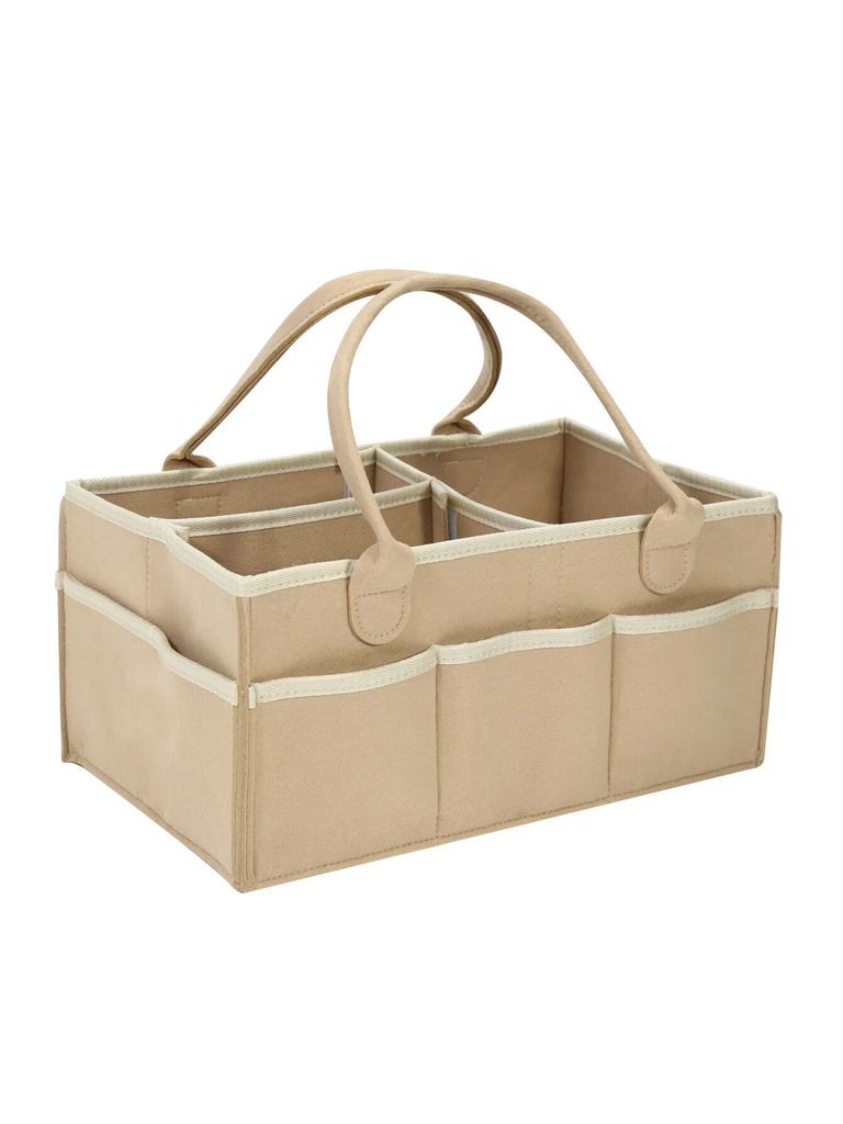 Baby Stroller Accessories Organizer Mommy Tote Bag Foldable Storage Baby Diaper Hanging Bags Thicken Portable Mom Tote Basket