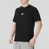 Adidas Sports Lifestyle Series Brand Logo Simple Round Neck Breathable Short Sleeve T-Shirt Men Tops Black JY8562