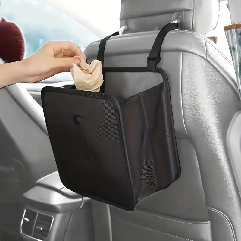 Foldable Car Trash Can: Hanging, Leakproof Storage Bag with Large Capacity for Car Interior Organizer