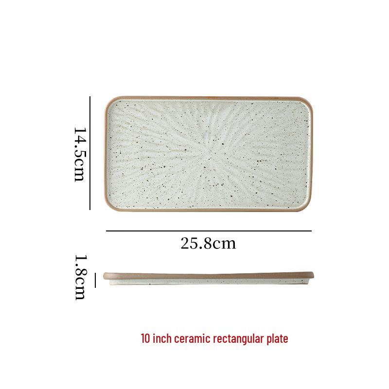 

Прямоугольная керамическая обеденная тарелка «Звездный свет»