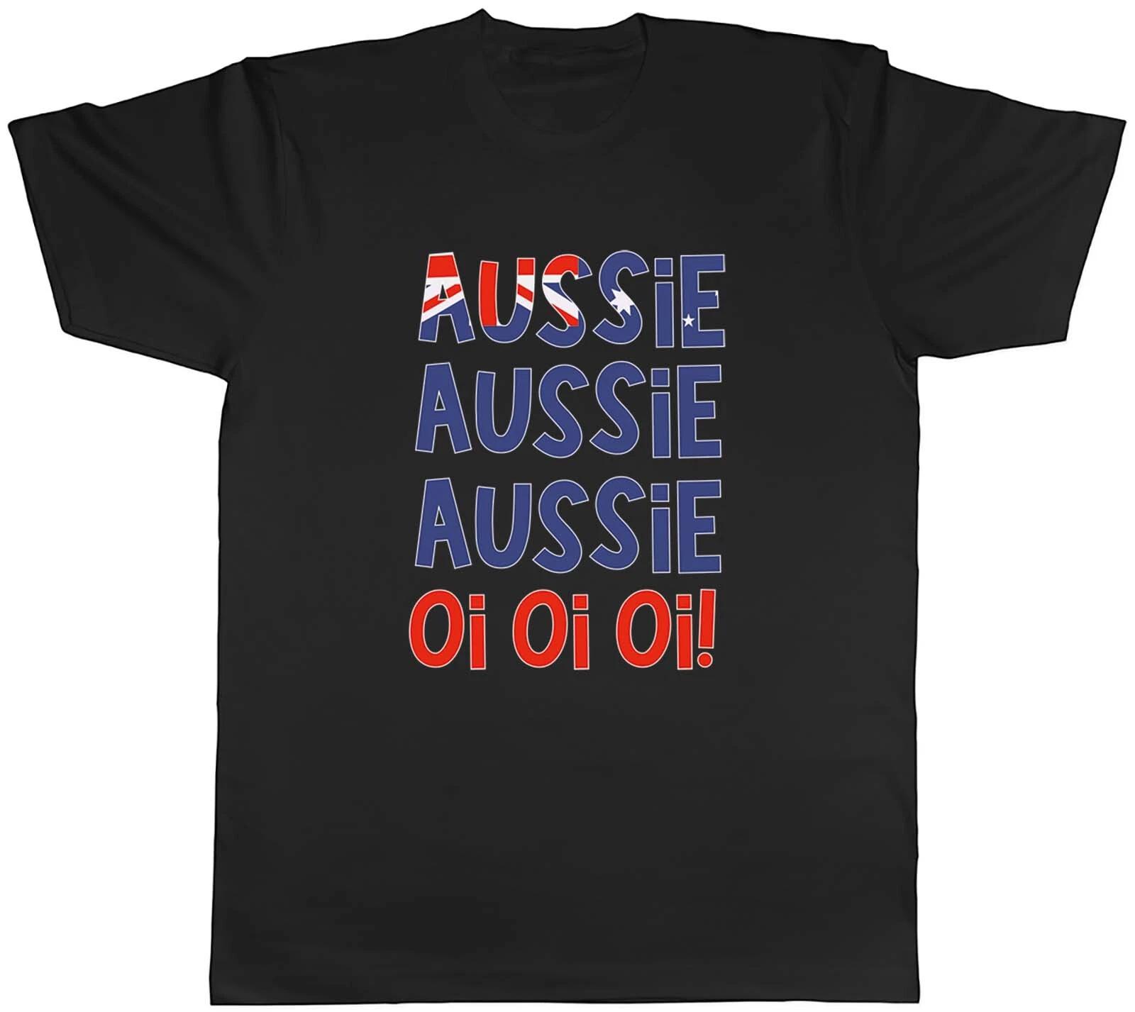 Aussie Oi Oi Oi Mens T-Shirt Australia Australian Outback Funny Joke Tee Gift XXXXL