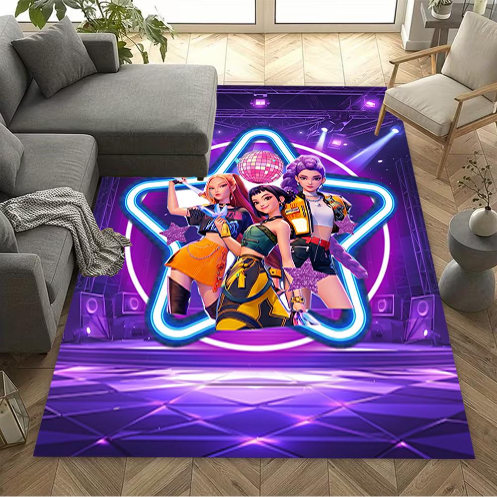 Dance Party Stars Area Rug Design for Game Room Bedrooms Dormitory Kitchen Antislip Carpet Office home decor
