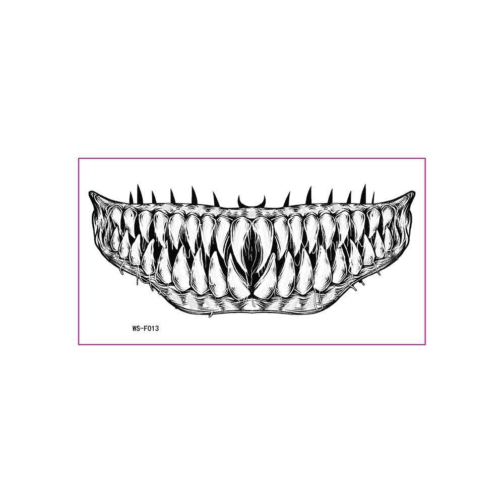 Long-lasting Zombie Cosplay Props Waterproof Bloody Makeup Tattoo Sticker  Party Supplies
