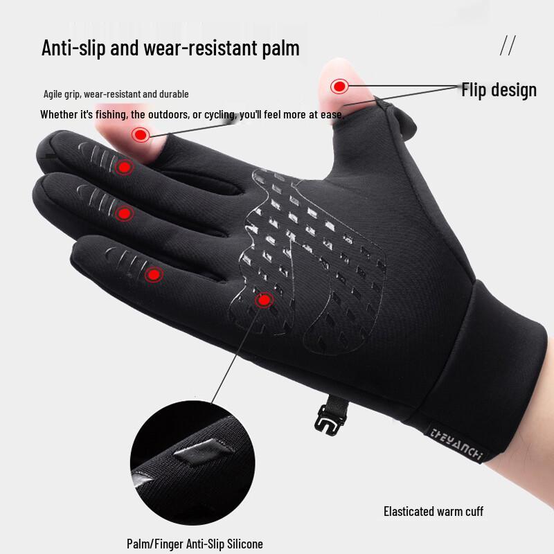 Herren Winter-Fahrradhandschuhe mit Touchscreen