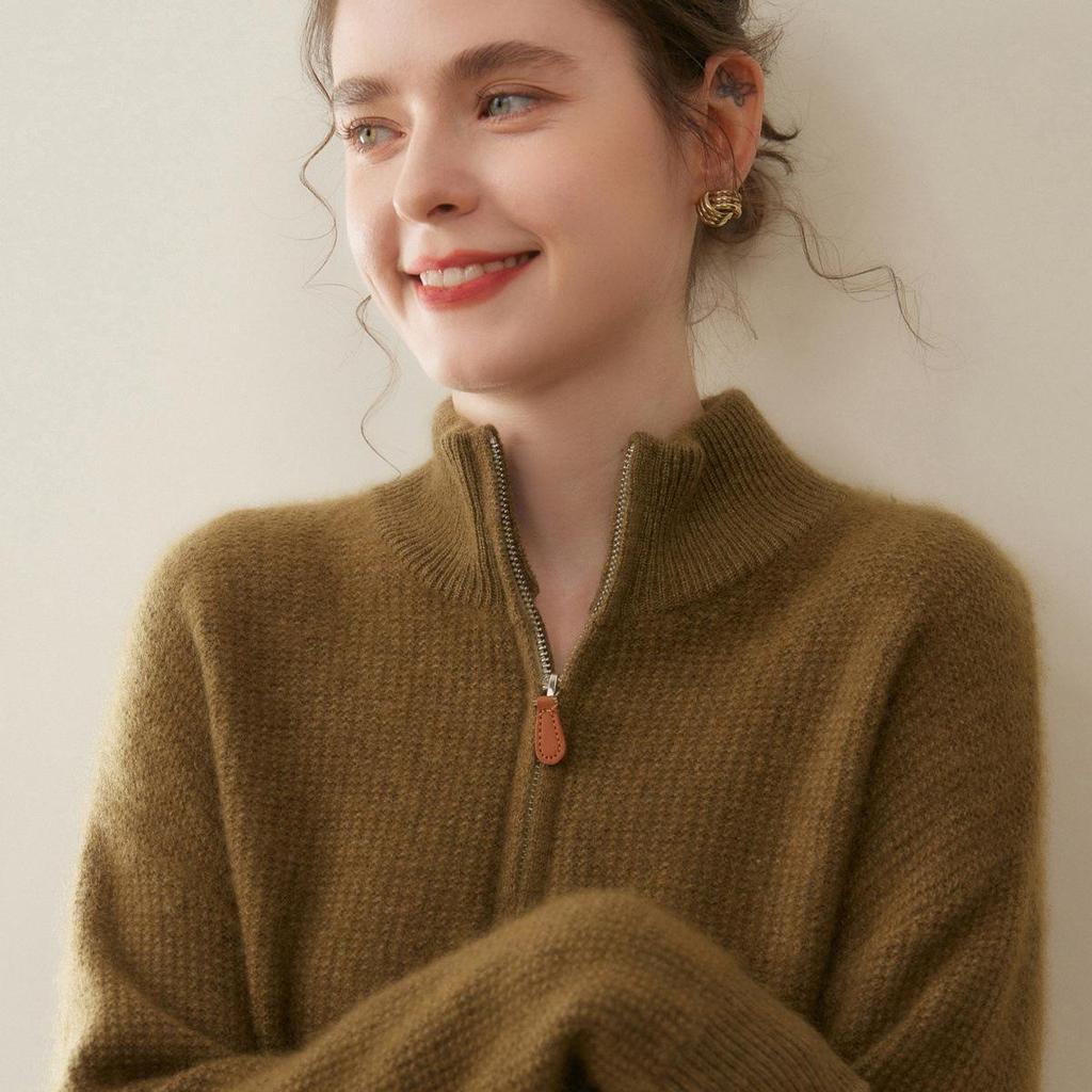 Autumn Winter Cashmere Knit Base Layer Shirt: Soft, Comfortable, Versatile, and Slimming.