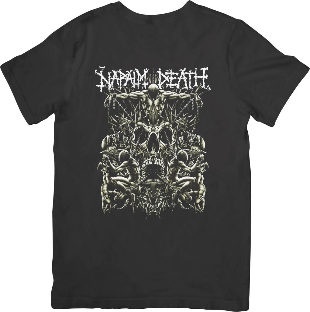 Napalm Death Music Unisex Fit for Men & Women Quality Cotton T-Shirt Black