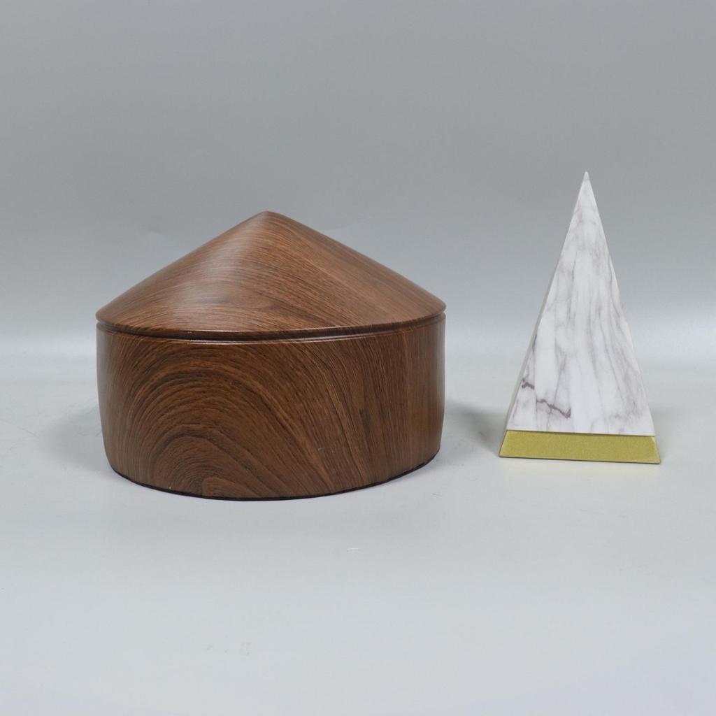 Modern Minimalist Wood Grain Geometric Ornaments for Living Room, Office, or Study.