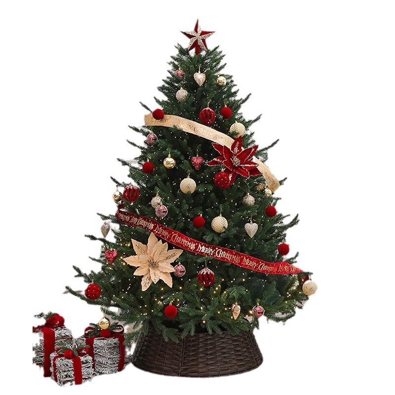 210cm Pre-Lit Christmas Tree with Decor Kit