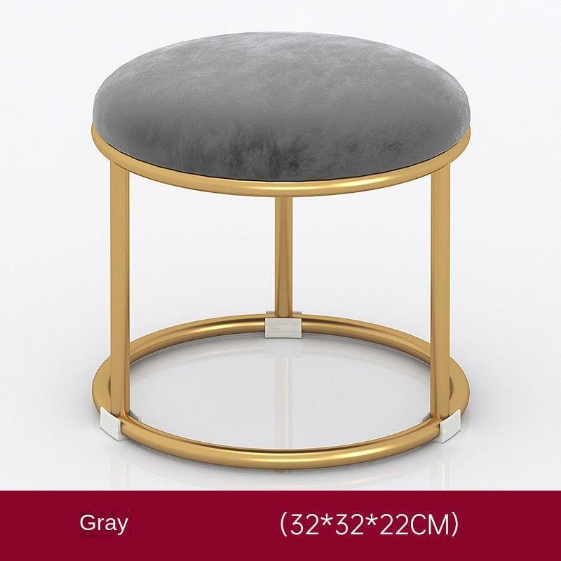 Children's Small Stool Family Living Room Sofa Seat Nordic Light Luxury Cloth Art Door Wear Shoe Stools