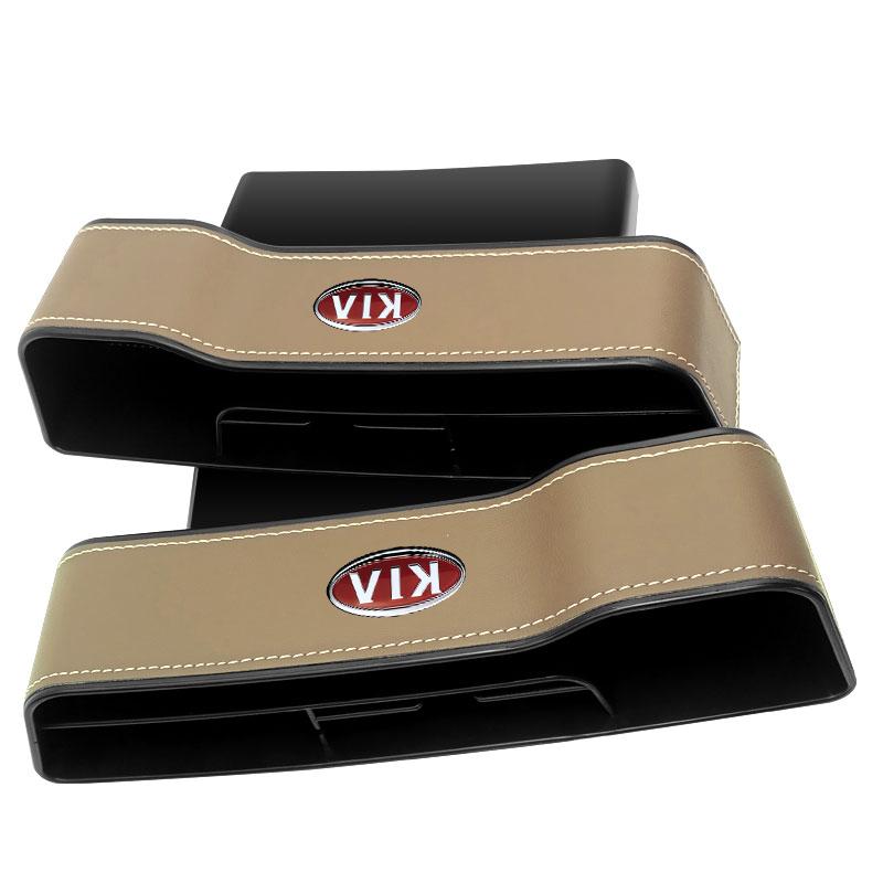 

2 шт. Модный органайзер для автомобильного сиденья, коробка для хранения в щели сиденья, многофункциональные товары для KIA K5 K9 Sorento Ceed Sportage Carnival Stinger Forte Niro Cadenza