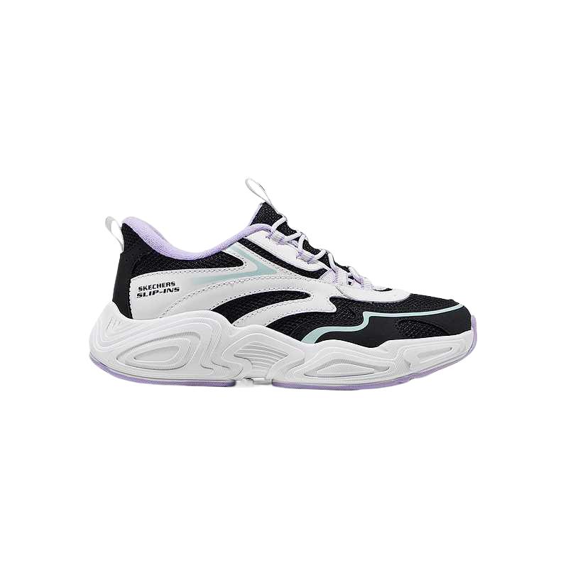 Skechers Girls Comfortable Fashion Classic Versatile Low-Top Casual Shoes Kids sneaker Black 319426L-BKW
