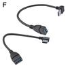 USB 3.0 Type A 90 Degree Right Angled Male To Female Extension Adapter Cable