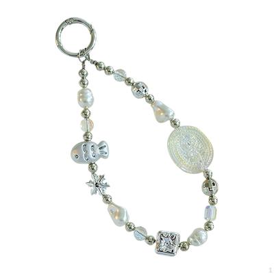 Handy-Anhänger mit Perlen Armband Lieblich Geburtstagsgeschenk Perlen Lanyard