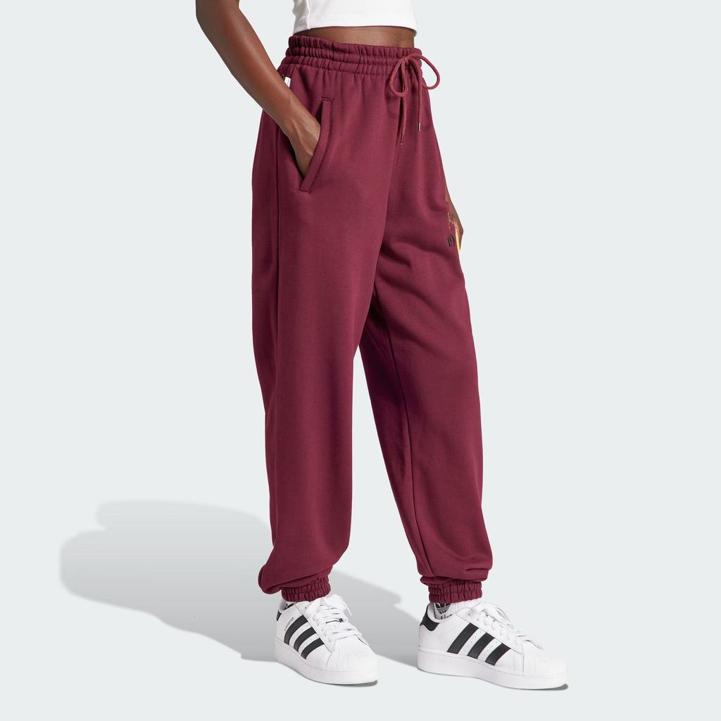 Adidas Originals Moomin Joggers Embroidered Knit Sports Pants Women Joggers Dark-Purple IL2449