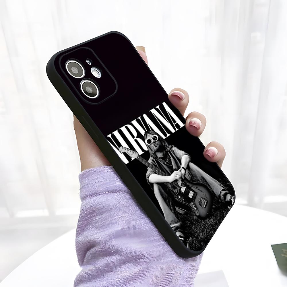 

Чехол для телефона рок-группы N-Nirvana для iPhone 17 Pro Max 15 Pro 16 14 Plus 12 13 Mini 11 Pro Ударопрочный Мягкий Чехол iPhone15 Pro