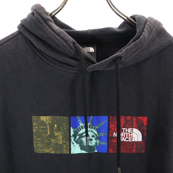 The North Face Print Langarm Trainingssweatshirt M schwarz Outdoor Herren Gebraucht