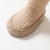 Baby Girls Spring New PU Sole Floor Socks Non-Skid Infant Toddler  Lace Socks Shoes Princess High Quality Cotton Baby Shoes