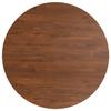 342967 vidaXL Dessus de table rond Marron foncé Ø50x1,5cm Chêne massif traité