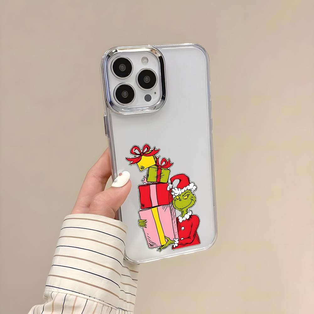 Film The Classic G-Grinches Handyhülle für iPhone 17 Air 16 E 15 14 13 12 11 Plus Pro Max Galvanisiert Transparent Weiche Hülle