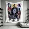 Lana Del Rey Wall Tapestry Aesthetic Wall Hanging Printed Fabric Blanket Decorative Tapestries for Bedroom Living Room Home Decor