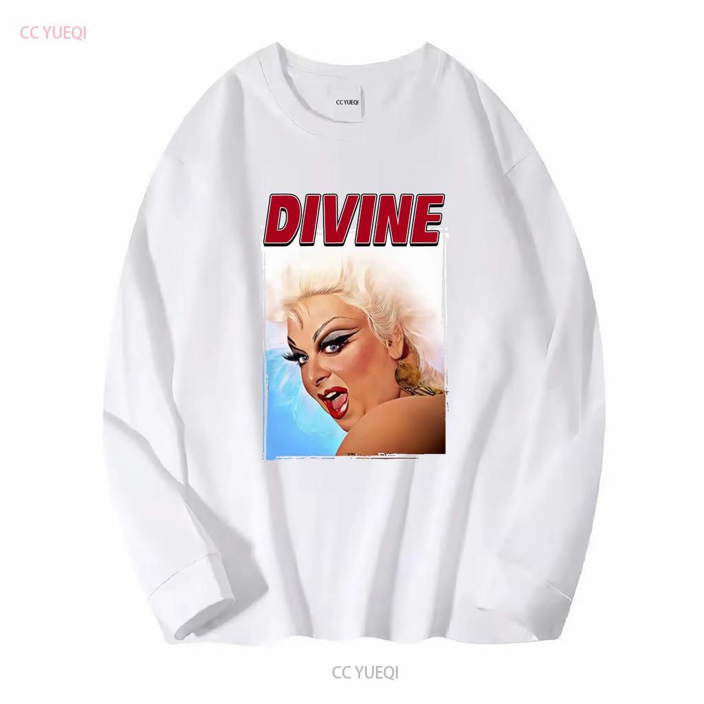 Popular Divine Drag Queen Classic Unisexs T Shirt Black Size S XL Vintage Washed Soft Comfortable Graphic Streetwear Homme
