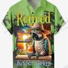 Camicia Tropic Pappagallo Tramonto Uomo Donna Moda Aloha Spiaggia Vacanza Camicia Hawaiana Manica Corta Camicetta Festiva Uomo camisa