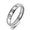 Trendy Gold Color s CZ Crystal Party Rings For Women Girls 316L Stainless Steel Wedding Engagement Ring Jewelry R19031