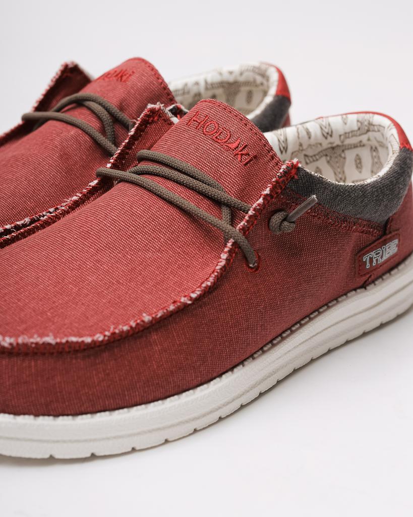 Pánské mokasíny Hodaki 11001 41 červené textil