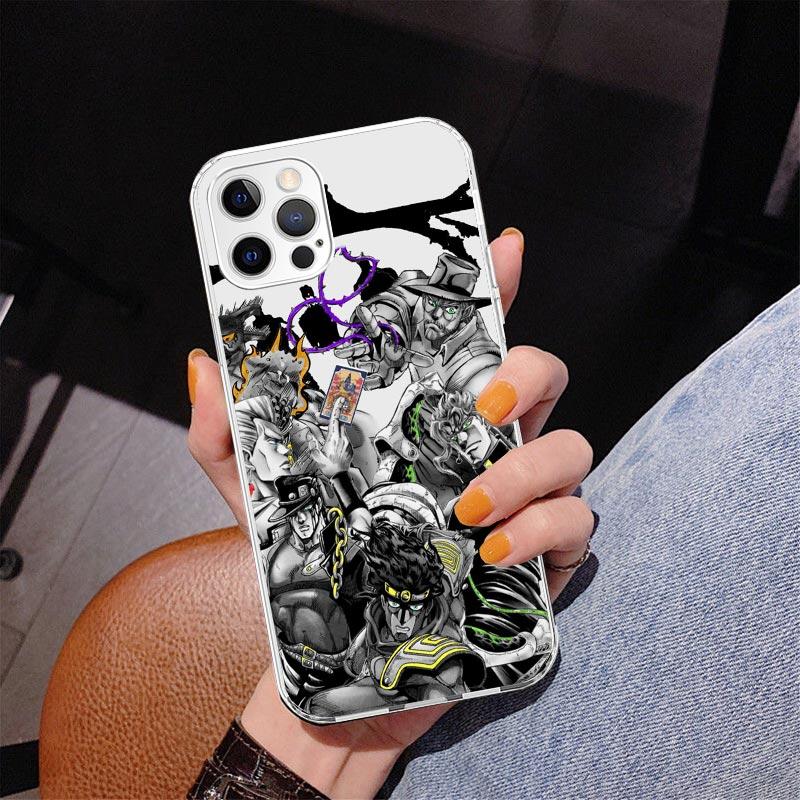 JoJo's Bizarre Adventure Stardust Crusaders Phone Case For iPhone 17 Air 16 Pro Max 16E 15 + 14 Plus 11 12 13 Mini 7 8 SE Gift P